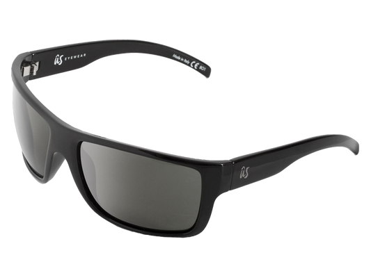 The Tatou - Sunglasses in Gloss Black Grey Polarized #gloss-black-grey-polarized