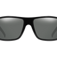 The Tatou - Sunglasses in Gloss Black Grey Polarized 