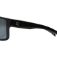 The Tatou - Sunglasses in Gloss Black Grey Polarized 
