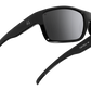 The Tatou - Sunglasses in Gloss Black Grey Silver Chrome 