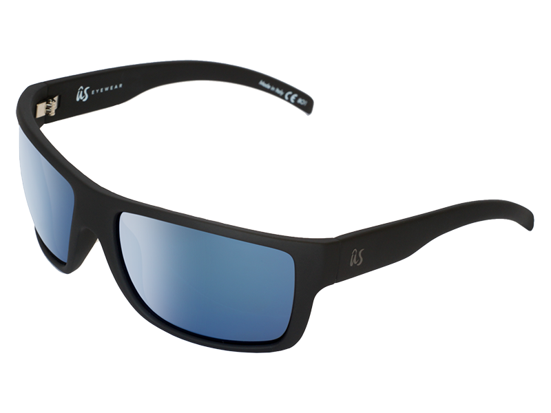 The Tatou - Sunglasses in Matte Black Blue Metallic #matte-black-blue-metallic
