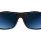 The Tatou - Sunglasses in Matte Black Blue Metallic 