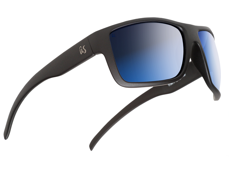 The Tatou - Sunglasses in Matte Black Blue Metallic #matte-black-blue-metallic