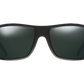 The Tatou - Sunglasses in Matte Black Polarised Grey 